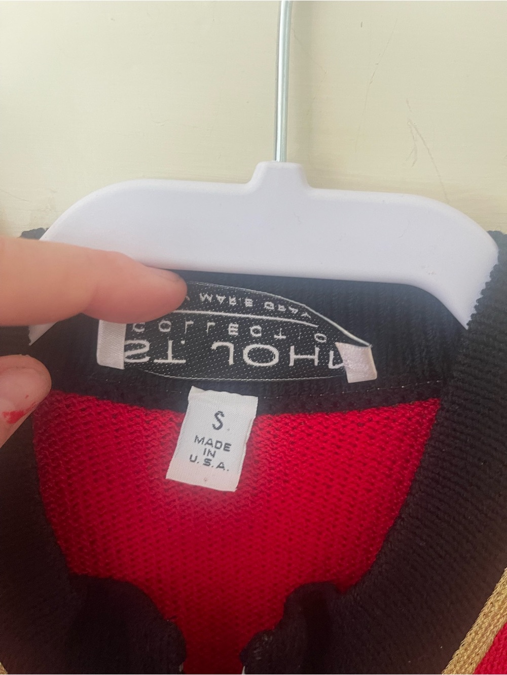 St. John Collection Red Knit Zip Jacket with Black & Gold lion Trim
Iconic - Picture 4 of 4